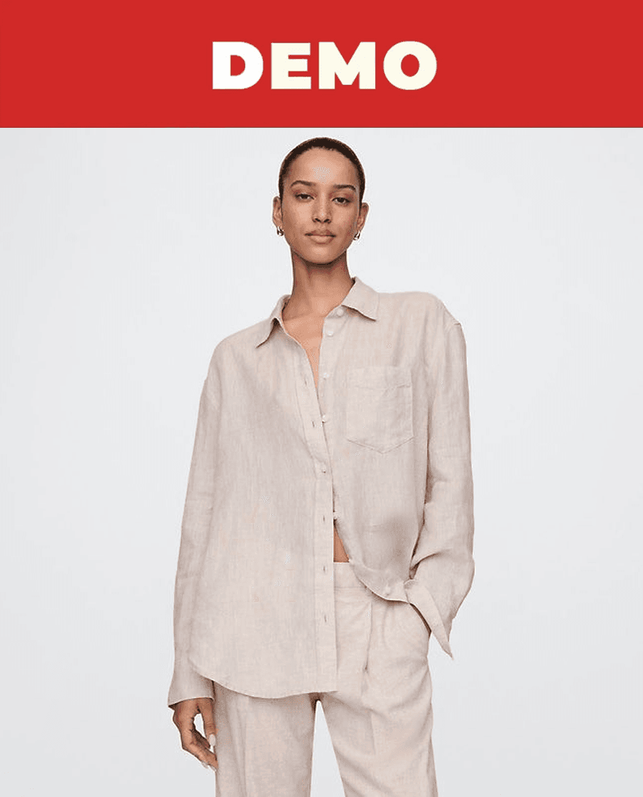 Oversized lanena košulja od prirodnog lana za svakodnevni moderan stil