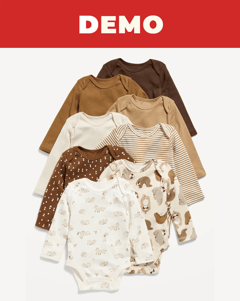 Unisex set bodija (8 kom)