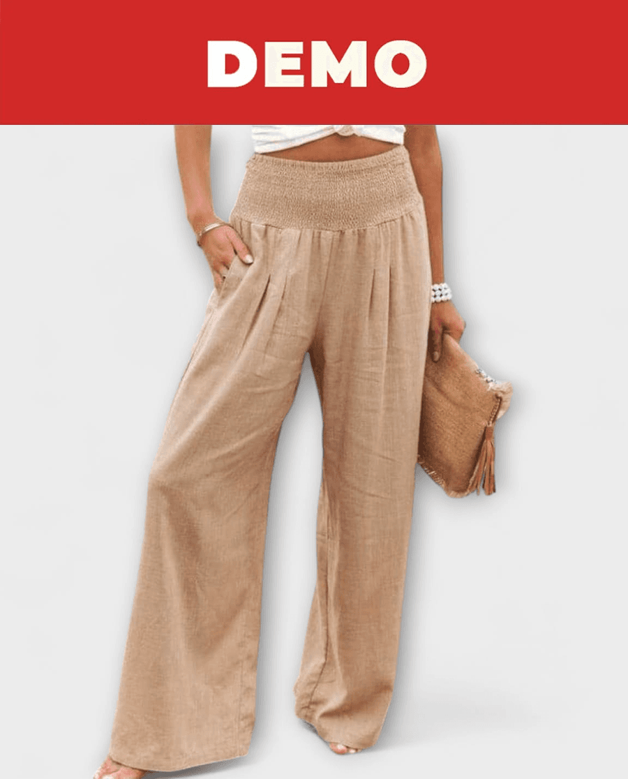 Elegantne široke lanene pantalone za moderan i opušten izgled